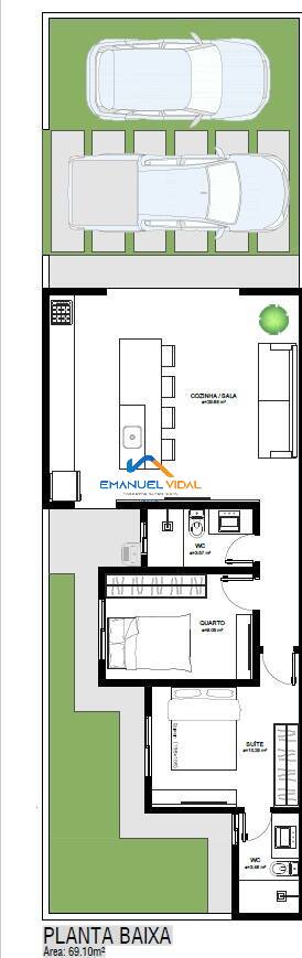 Casa à venda com 2 quartos, 69m² - Foto 3